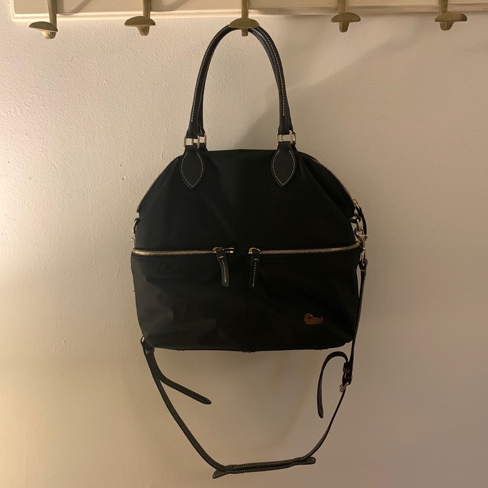 Dooney and Burke Black Handbag with Long Strap
